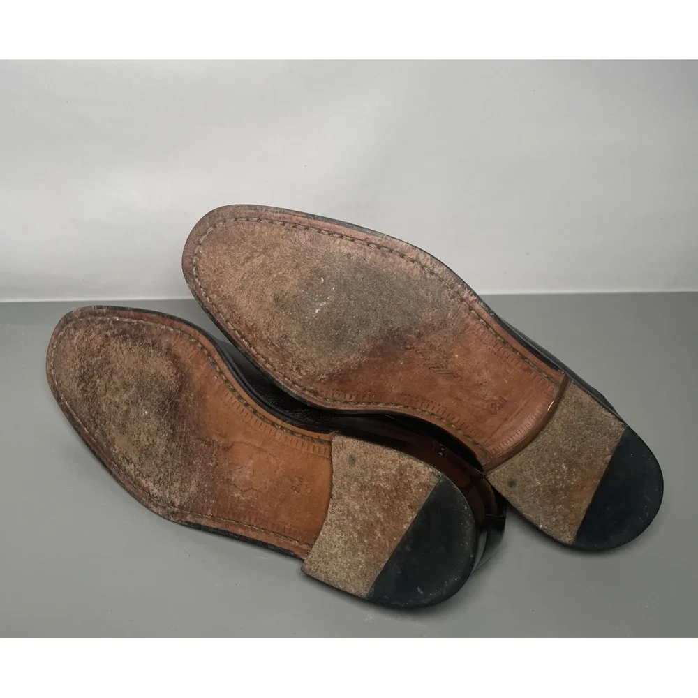 Mezlan Portofino Double Monk strap Black Dress Shoes Men's 8M